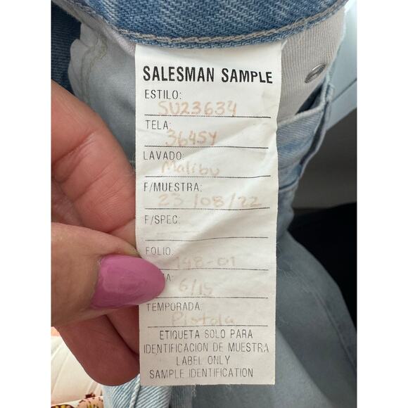 Pistola High Rise Straight Leg Ankle Jeans in Light Blue Malibu Wash Size 26 - Picture 7 of 8